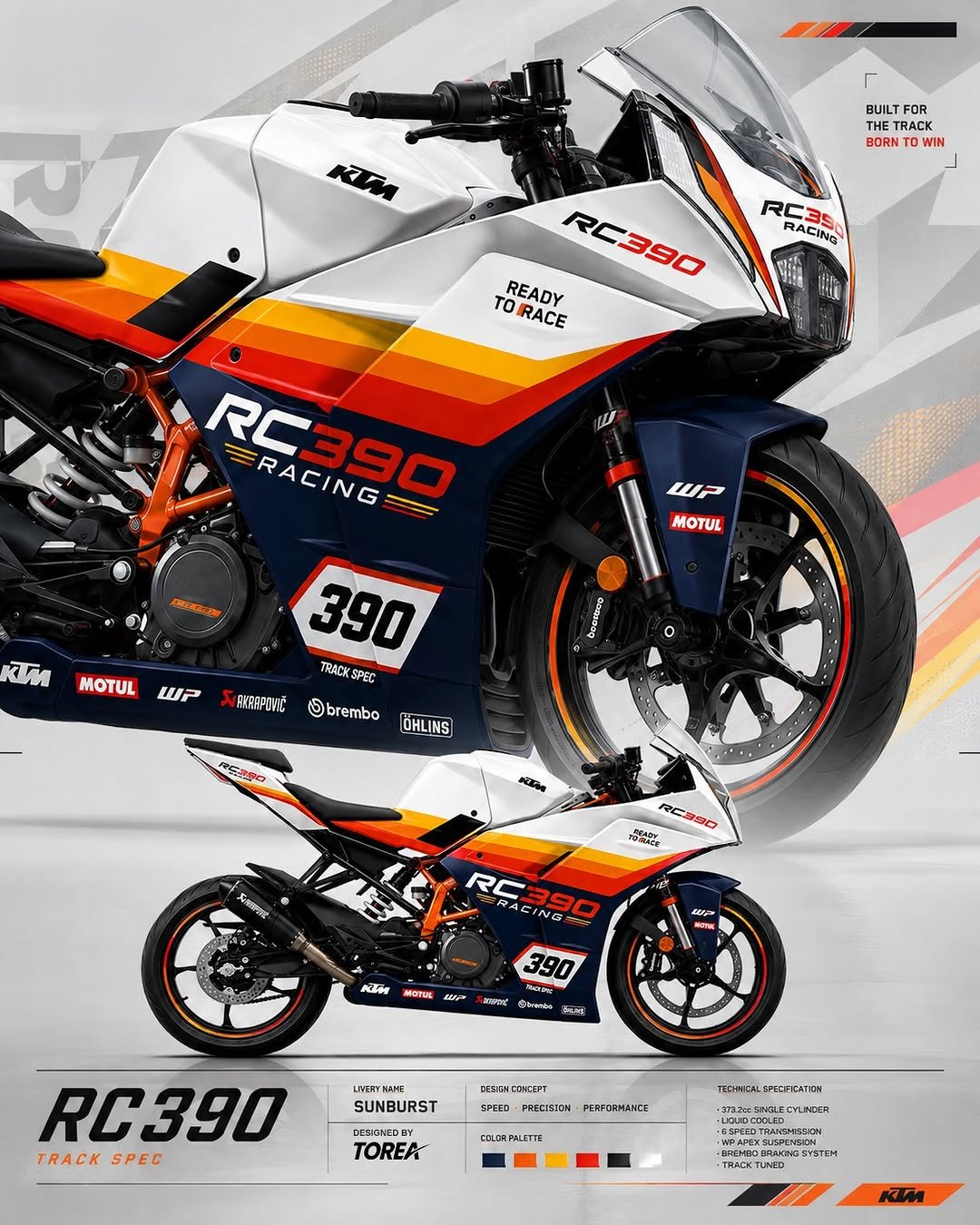 RC390 CLASSIC RACING livery by TOREA DESIGN